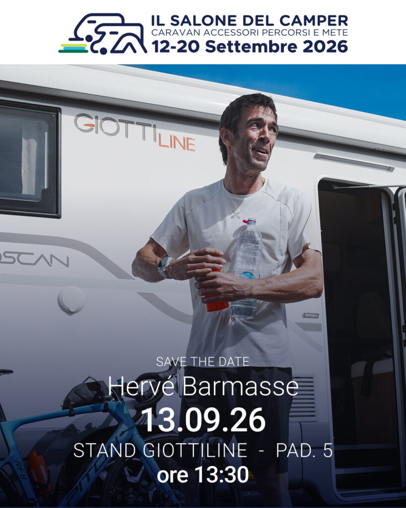 Domenica 13 Hervè Barmasse al Salone del Camper sullo stand Giottiline